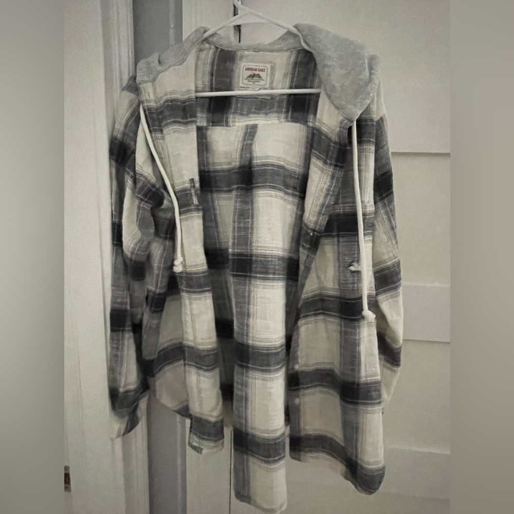 Flannel with hood